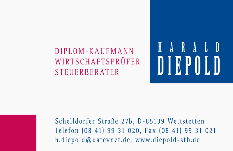 Harald Diepold, Diplom-Kaufmann, Wirtschaftsprüfer, Steuerberater, 85139 Wettstetten